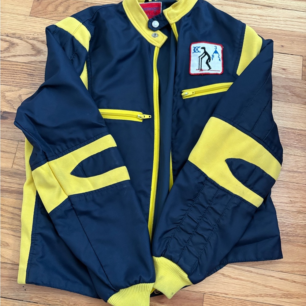 Obermeyer Navy and Yellow Jacket
